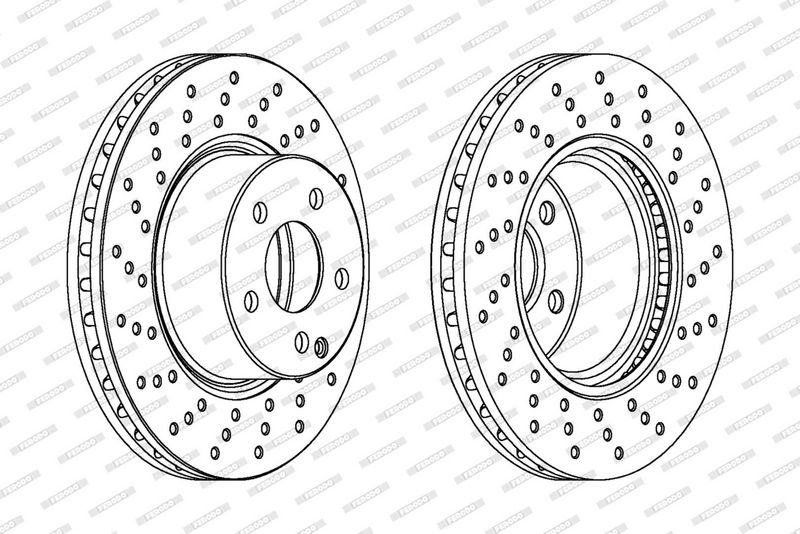 Disc frana DDF1121C-1 FERODO