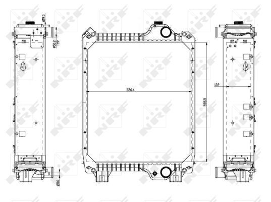 NRF 54081 Radiator, engine cooling