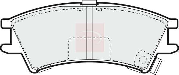 APEC Brake Pad Set, disc brake PAD1017
