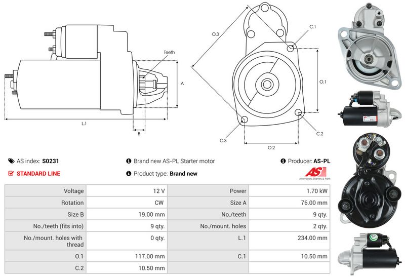 AS-PL S0231 Starter