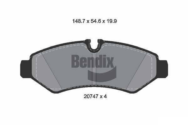 BENDIX Braking fékbetétkészlet, tárcsafék BPD1632