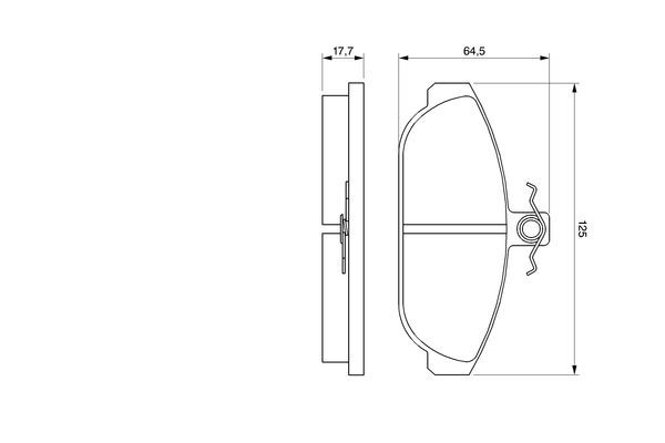 BOSCH тормозные колодки передний VOLVO 740-780 84-940 91-