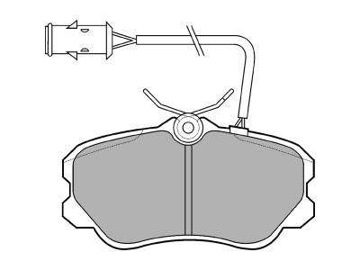 DELPHI LP693 Brake Pad Set, disc brake