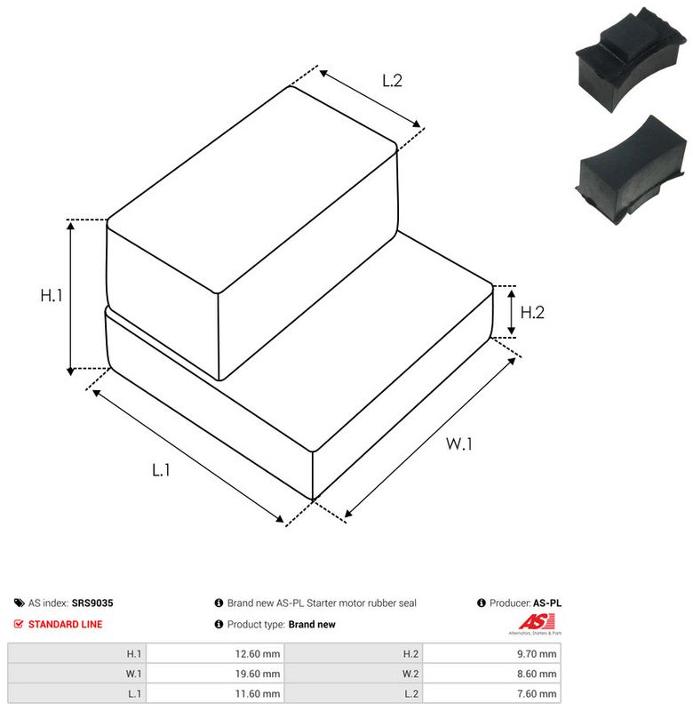 AS-PL SRS9035 Repair Kit, starter