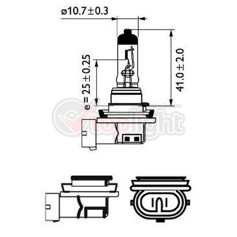 AE TOPLIGHT 39028 Bulb H8 12V 35W