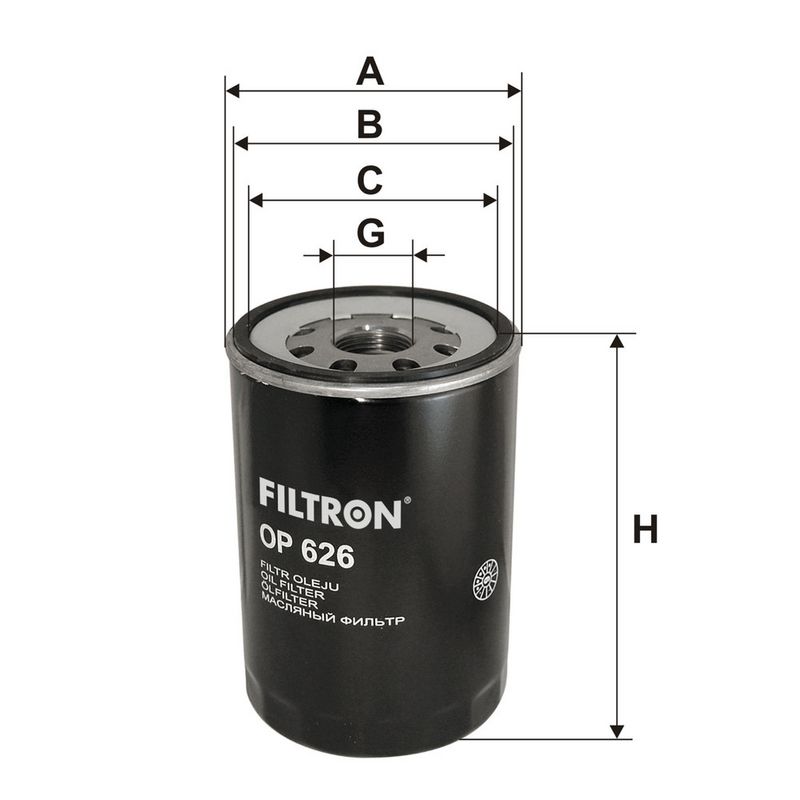 Õlifilter, FILTRON OP 626