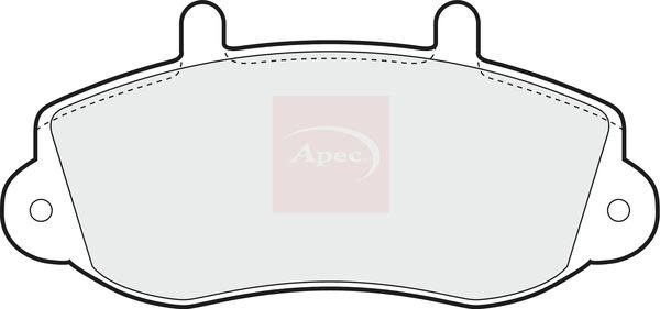 APEC Brake Pad Set, disc brake PAD1042