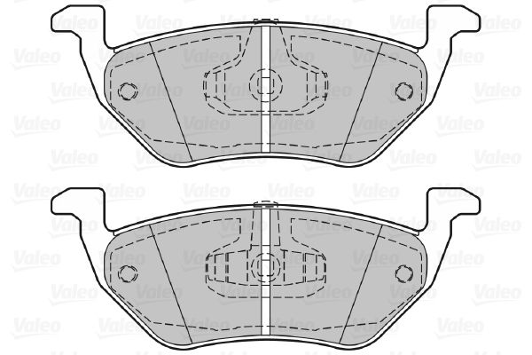 VALEO 601296 Brake Pad Set, disc brake