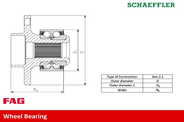 Schaeffler FAG 713 6108 50 Wheel Bearing Kit