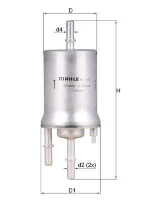 KNECHT Üzemanyagszűrő KL 572