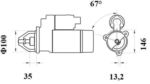 Product Image - Startmotor / starter - MS650 - MAHLE