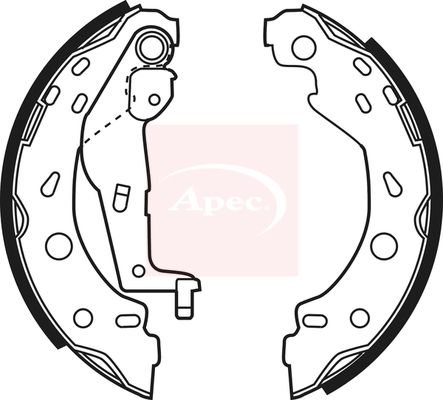 APEC Brake Shoe Set SHU625