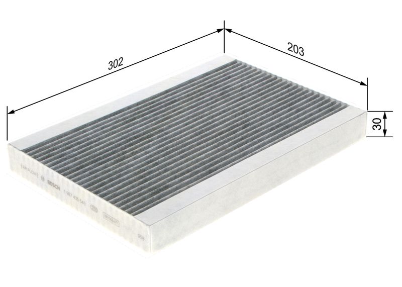 BOSCH 1 987 435 543 Filter, cabin air