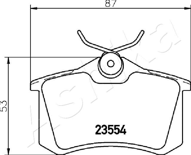 ASHIKA 51-00-0903 Brake Pad Set, disc brake