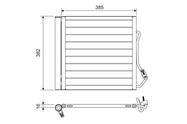 VALEO Condensor, airconditioning 822639