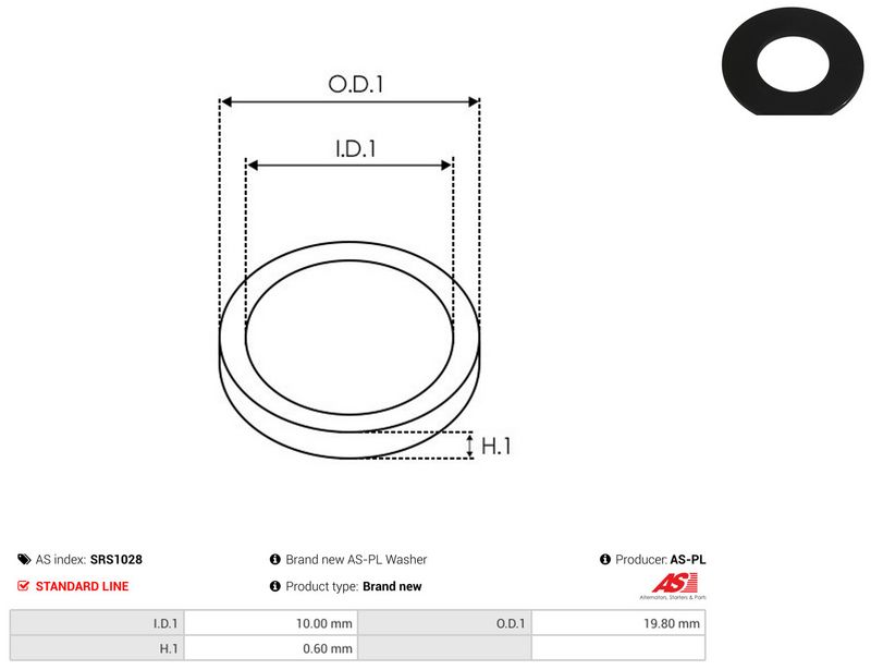 AS-PL SRS1028 Repair Set, alternator