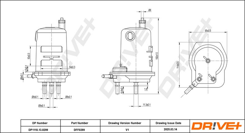 Filtru combustibil DP1110.13.0299 Dr!ve+