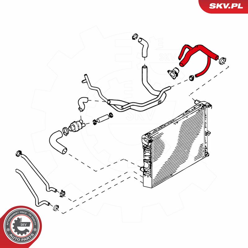 ESEN SKV 24SKV288 Radiator Hose