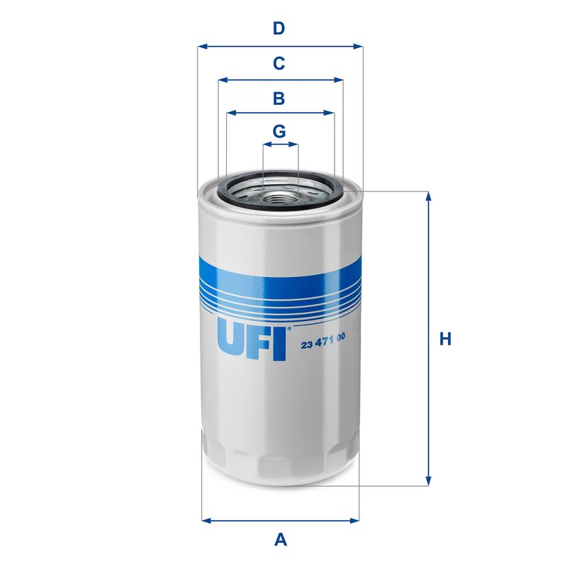 Оливний фільтр, Ufi 23.471.00