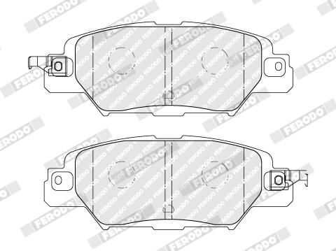 FERODO FDB5116 Brake Pad Set, disc brake