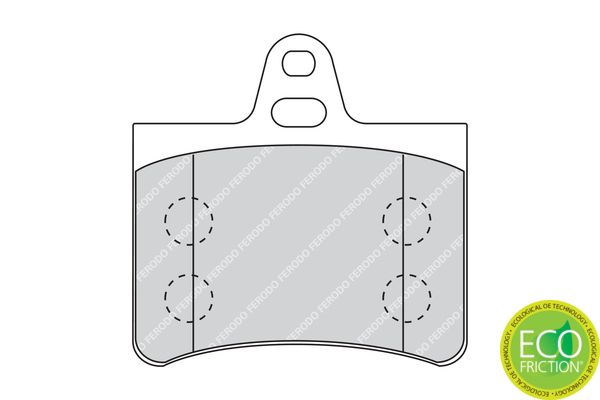 FERODO FDB1413 Brake Pad Set, disc brake