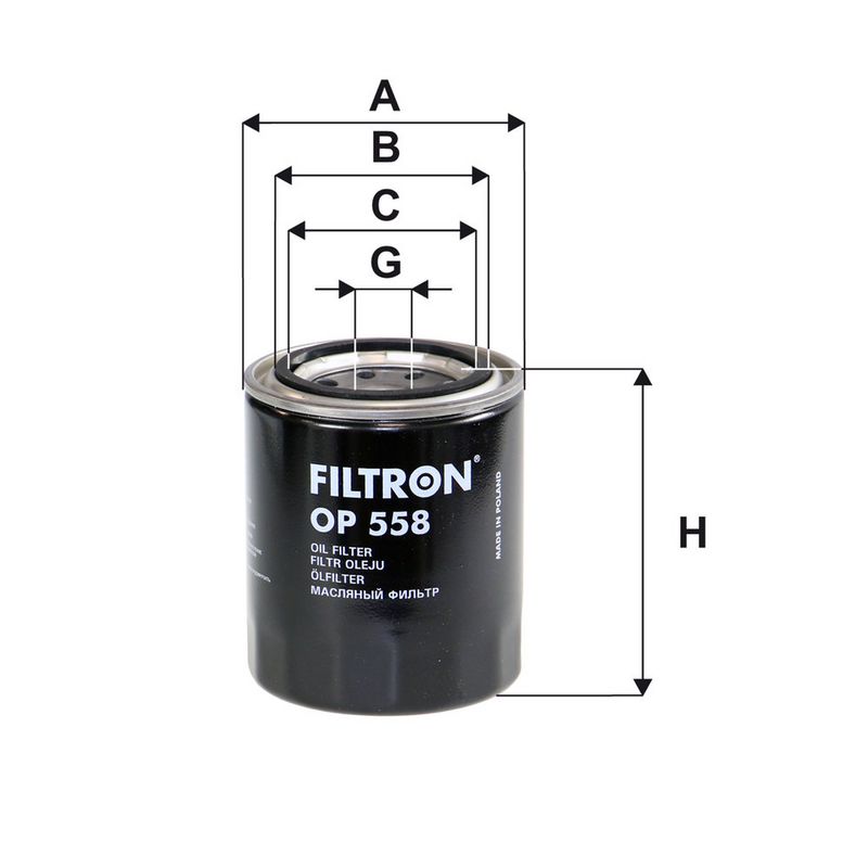 Õlifilter, FILTRON OP 558
