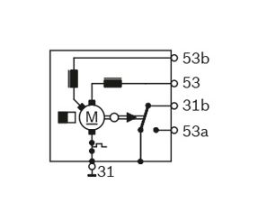 BOSCH F006B20047 Wiper Motor