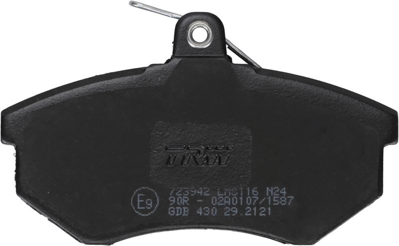 Piduriklotsi komplekt, ketaspidur, TRW GDB430