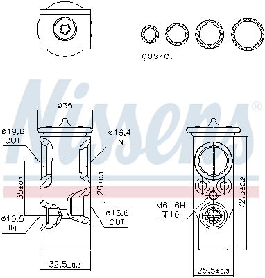 NISSENS 999396 Expansion Valve, air conditioning