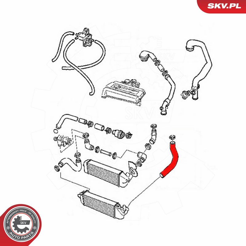 ESEN SKV 54SKV077 Charge Air Hose