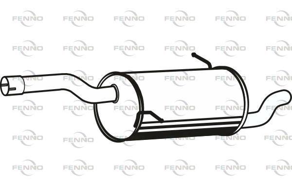FENNO hátsó hangtompító P17064