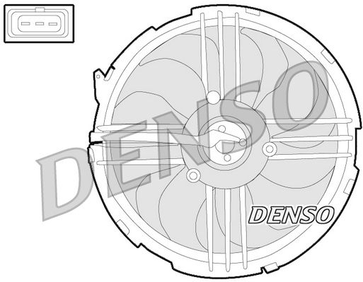 DENSO ventilátor, motorhűtés DER32009