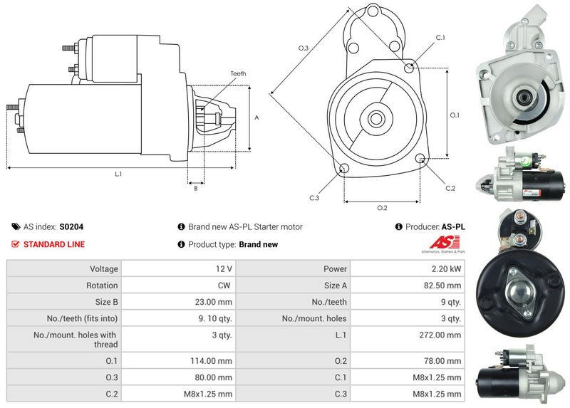 AS-PL S0204 Starter