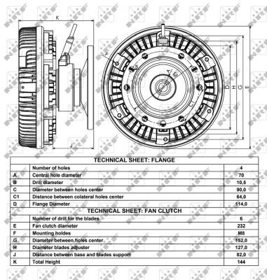 NRF 49005 Clutch, radiator fan