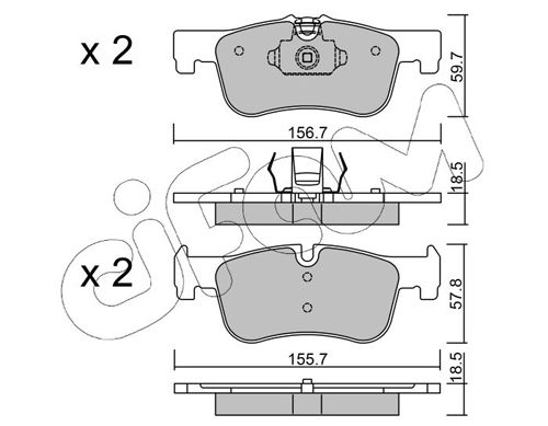 CIFAM BMW тормозов.колодки передний 1 F20,2 F22,3 F30,4 F32,33 12-