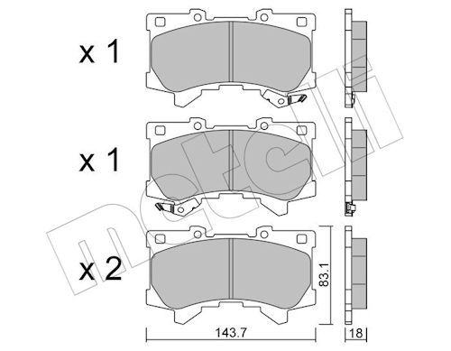Автозапчастина METELLI 2214010