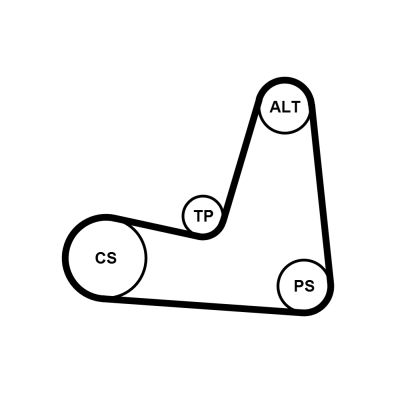 Комплект пасу поліклінового Renault Clio/Megane/S