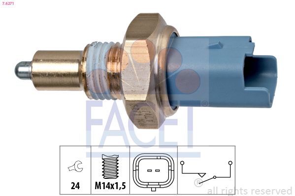 Перемикач, ліхтар заднього ходу, NISSAN Kubistar, RENAULT Clio III, Laguna II, Facet 7.6271