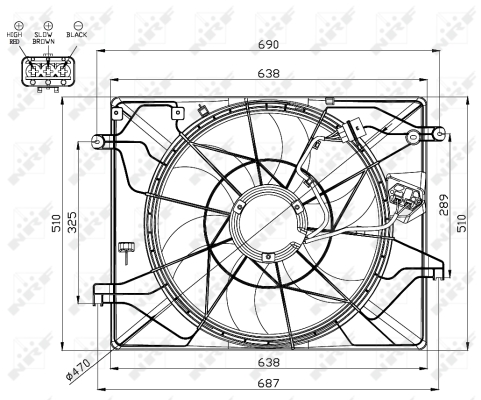 WILMINK GROUP ventilátor, motorhűtés WG1720511