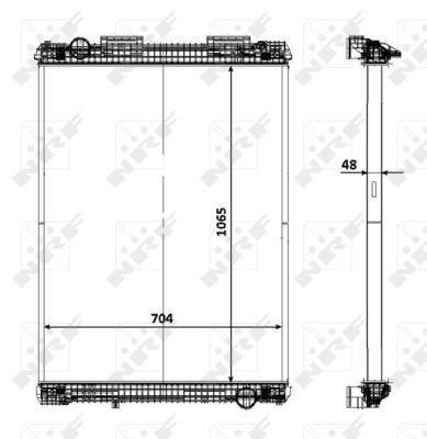 NRF 58370 Radiator, engine cooling