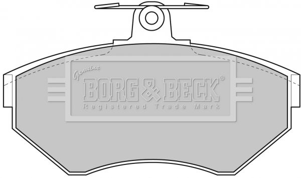 BORG & BECK fékbetétkészlet, tárcsafék BBP1607