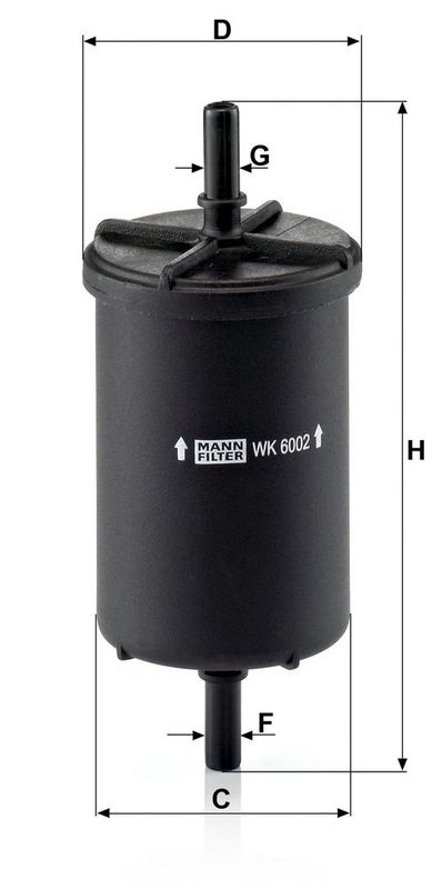 Kütusefilter, MANN-FILTER WK 6002