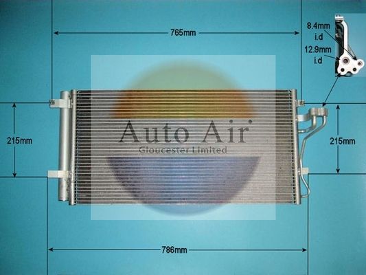 Auto Air Gloucester 16-1387 Condenser, air conditioning