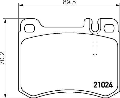 HELLA fékbetétkészlet, tárcsafék 8DB 355 007-611