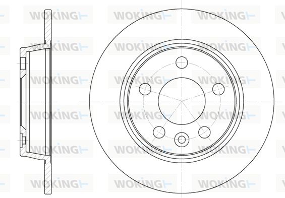 Гальмівний диск, Woking D6453.00