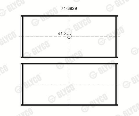 GLYCO Coussinet bielle 71-3929/4 STD