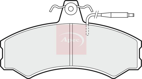 APEC Brake Pad Set, disc brake PAD384