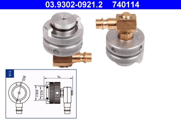 ATE Ontluchtingsaansluiting 03.9302-0921.2