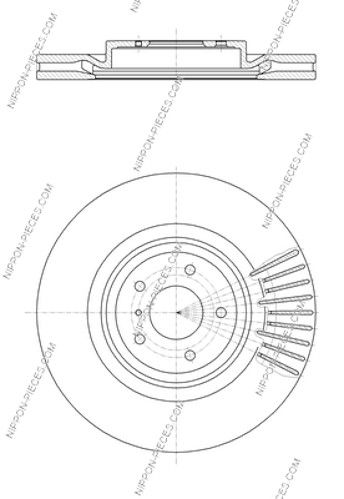 NPS N330N105 Brake Disc