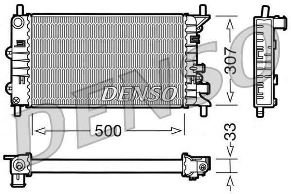 DENSO hűtő, motorhűtés DRM10024
